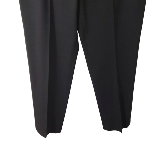 Talbots Womens Stretch Black Flat Front Career Trouser Dress Pants Sz 14 - Picture 3 of 12